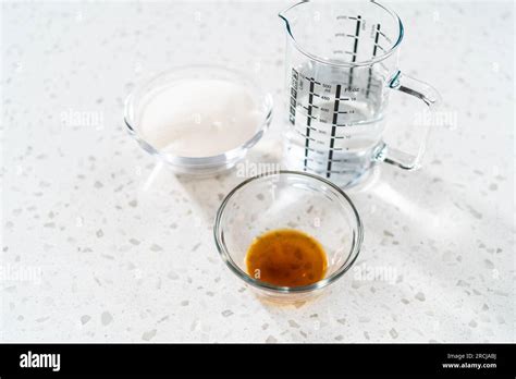 Caramel cupcake toppers Stock Photo - Alamy