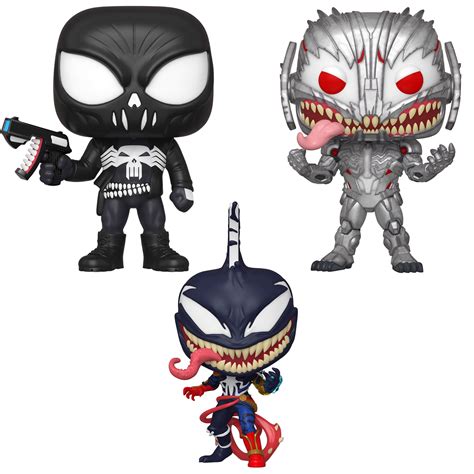 Funko POP! Marvel Venom Collectors Series 3 Set 1 - Venom Punisher ...