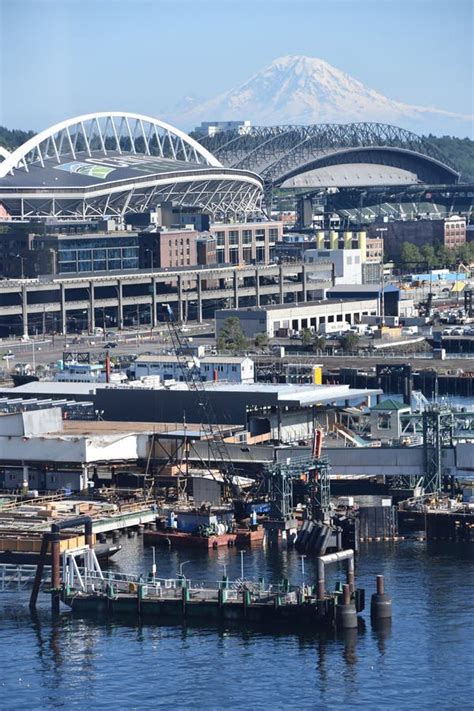 CenturyLink Field and T-Mobile Stadium in Seattle, Washington Editorial ...