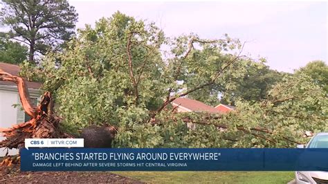 Storm damages homes, trees, and cars; knocks out power to thousands in Virginia