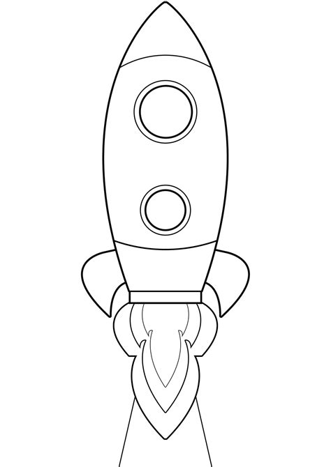 Rocket Printable Template | Free Printable Papercraft Templates