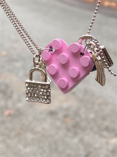 Lego heart necklace | Friend jewelry, Relationship jewelry, Cute jewelry