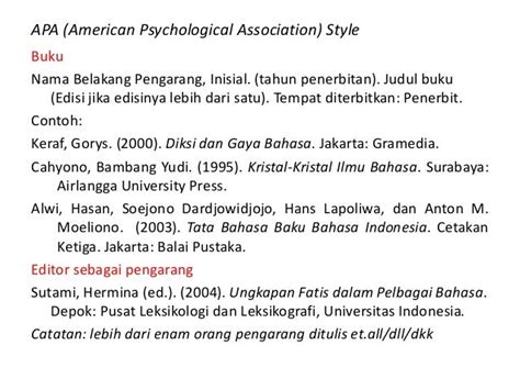 Contoh Penulisan Daftar Pustaka Harvard Style - Guru Luring