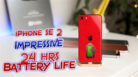 iPhone SE 2020 24 hrs battery life review - YouTube