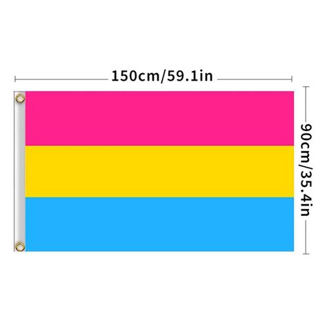 Pansexual Pride Flag, Hand-Sewn Pan Pride Flag, Custom sizes available ...