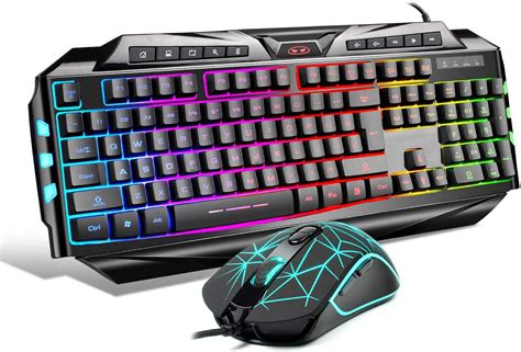 Gaming Keyboard and Mouse Combo,MageGee GK710 Wired Backlight Keyboard ...