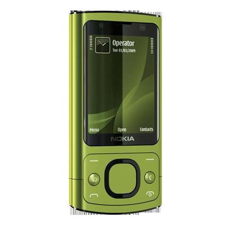 Nokia 6700 Slide Lime Smartphone, GSM / UMTS, 3G, 2.2", lime | Billig