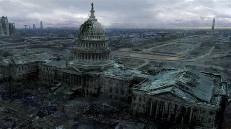 Fallout 3 Capitol: Post-Apocalyptic 4K Ultra HD Wallpaper