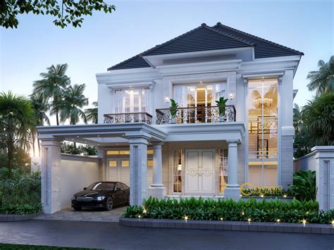 Desain Rumah Classic 2 Lantai Ibu Lily - Palembang