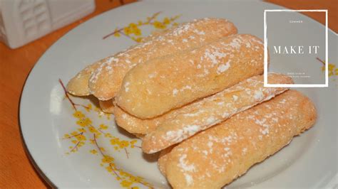 LADYFINGER BISCUITS for Tiramisu/Savoiardi | How To Make Ladyfinger ...