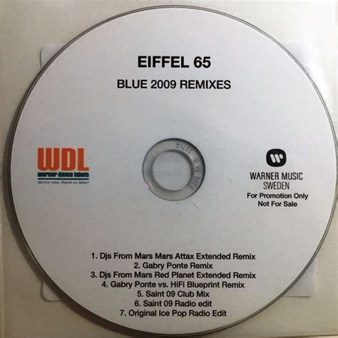 Eiffel 65 - Blue 2009 Remixes (2009, CDr) | Discogs