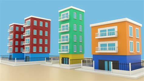 Cartoon Buildings by 3bodesigner | 3DOcean