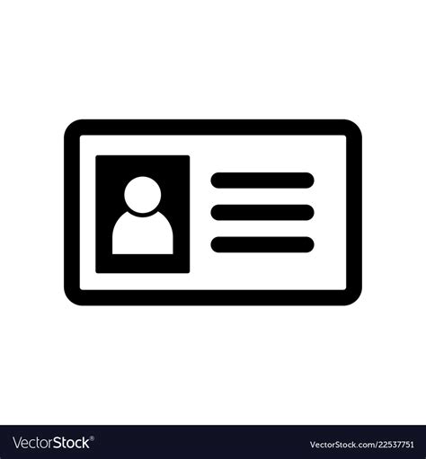 Id card icon Royalty Free Vector Image - VectorStock