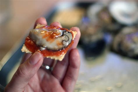Oyster, Cocktail Sauce and Saltine Cracker | Gulf Coast Oyst… | Flickr