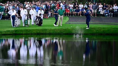 Masters champion Jordan Spieth skips a ball at No. 16 during Tuesday's Practice Round at the ...