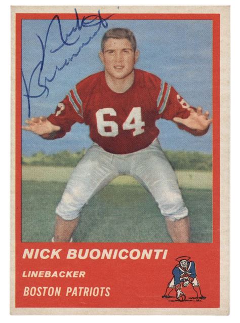 Football - Nick Buoniconti - Images | PSA AutographFacts℠