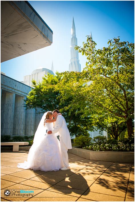 LDS temple, mormon temple, portland oregon wedding, bride and groom outside | Portland wedding ...