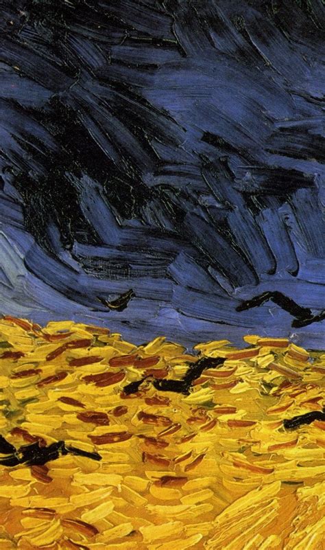 Wheatfield with Crows, Van Gogh. (detail of brushwork) | Artist van gogh, Van gogh art, Vincent ...