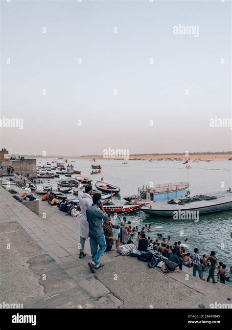 Varanasi Ghats in India Stock Photo - Alamy