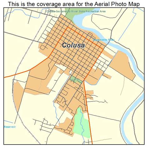 Aerial Photography Map of Colusa, CA California