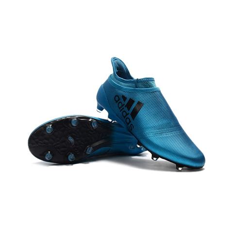 At Low Prices Adidas X 17+ Purechaos FG Soccer Cleats - Ocean Blue Black