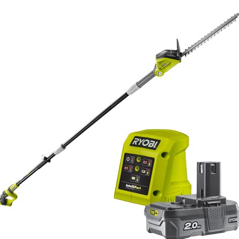 Ryobi One+ 18V 2.0AH 40cm Cordless Pole Hedge Trimmer Kit - Bunnings ...