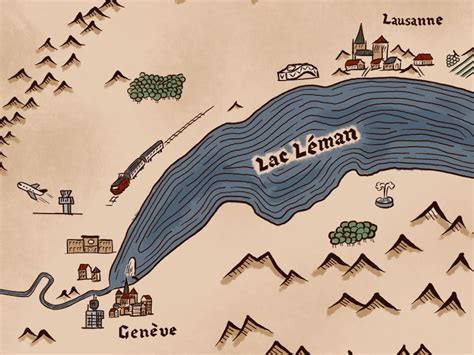 an illustrated map shows the location of las llama and its surrounding towns, rivers, and lakes