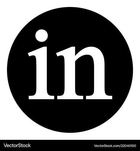 Linkedin Logo Black Background