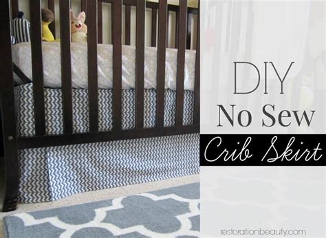 DIY Adjustable Crib Skirt (Easy & No Sew Required)