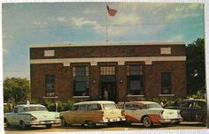 Postcard Henryetta OK Post Office 1950s Fin Cars Oklahoma Finned, Post Office, Worlds Largest ...