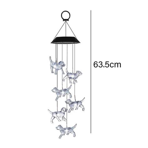 Wind Chime Solar Chimes Warm Light Waterproof Bell For Home Party Night Garden Patio Decoration ...