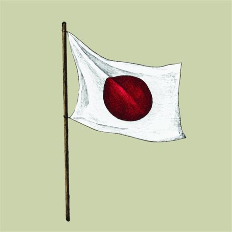 Premium Vector | Illustration of japanese flag