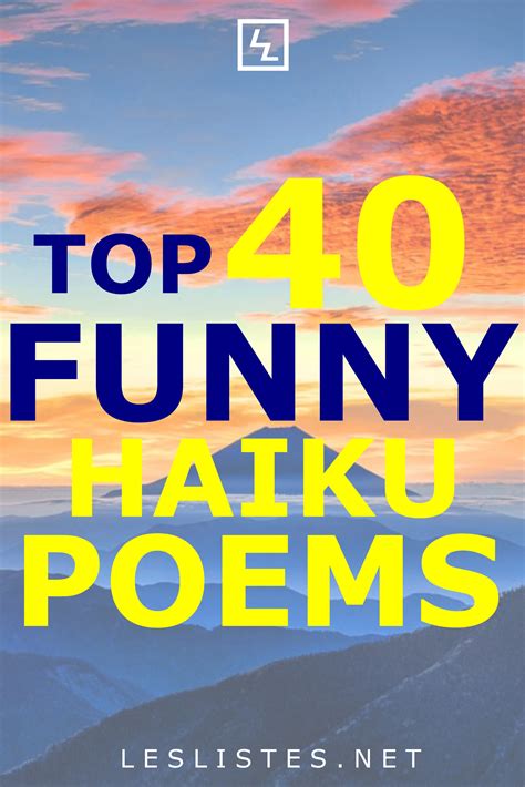 Top 40 Funny Haiku Poems that Will Make You Laugh