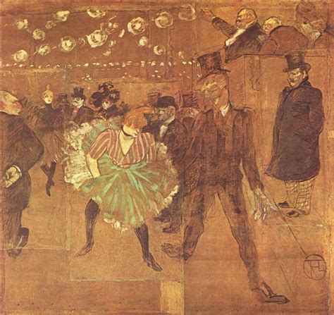 Booth of La Goulue at the Foire du Trone (Dance at the Moulin Rouge), 1895 - Henri de Toulouse ...