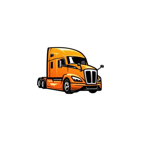 Premium Vector | Truck 18 wheeler ready made logo template set vector ...