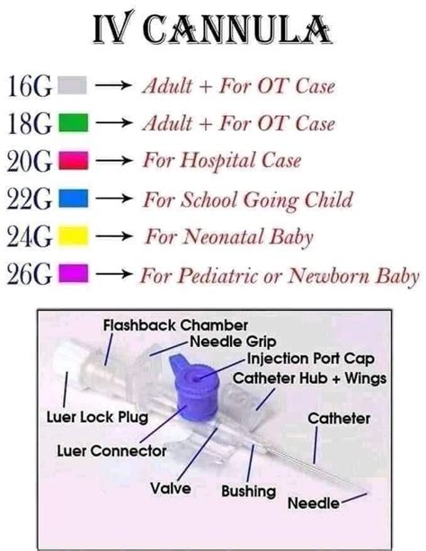 Cannula Sizes