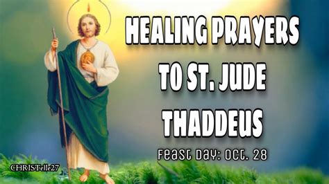 St. Jude Thaddeus Healing Prayers | Patron Saint of the Impossible ...