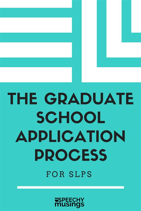 The Graduate School Application Process | Speechy Musings