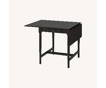 IKEA Drop Leaf Table (black) - AptDeco