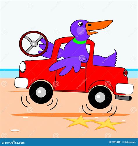 Duck Driving A Truck Stock Image - Image: 28594481