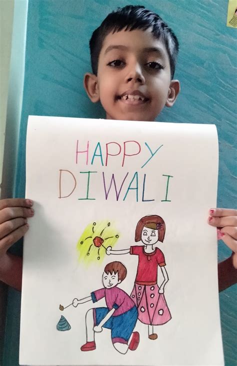 Happy Diwali Greetings I Art By Keshav, 9, Navi Mumbai