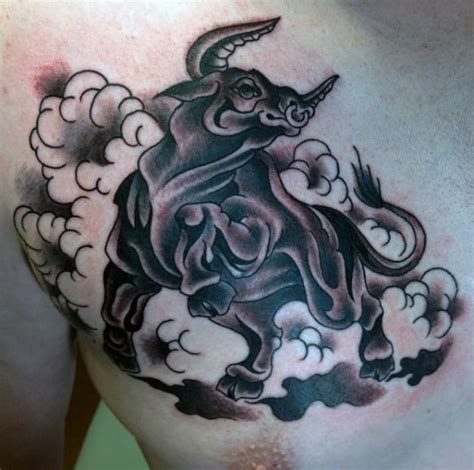 70 Bull Tattoos For Men - Eight Seconds Of 2,000 Pound Furry