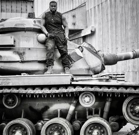 50 Cent Starts Filming for Expendable 4, Stands on a Tank for Fun ...