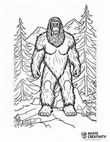 Yeti Coloring Pages Free Printable PDFs  Invite Creativity sketch template