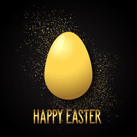 Easter Background with Golden Egg 830721 Vector Art at Vecteezy