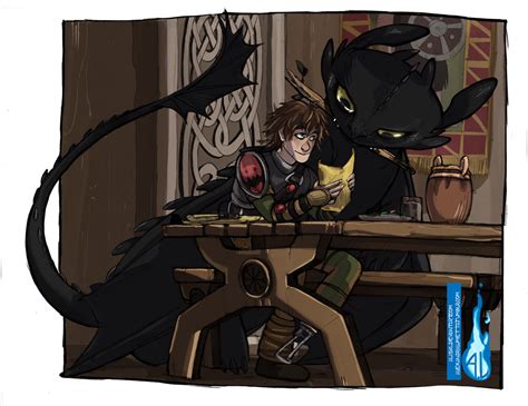Hiccup and toothless by Alasya on DeviantArt