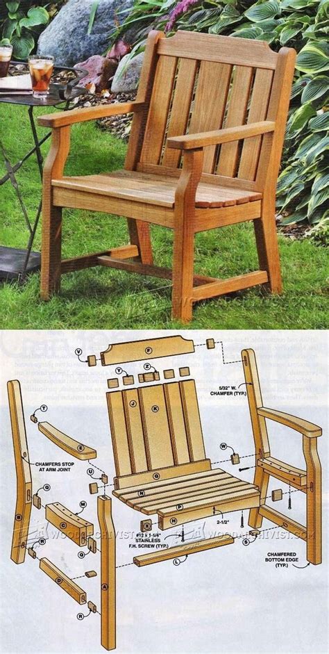 Garden Chair Plans - Outdoor Furniture Plans & Projects | WoodArchivist ...