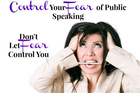 Control Your Fear of Public Speaking