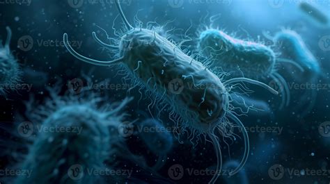 AI generated Microscopic 3D Bacteria with Flagella Animation 38289090 Stock Photo at Vecteezy