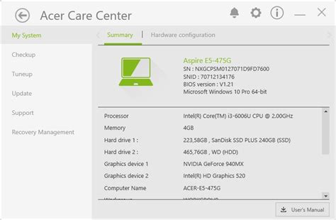 Download Software Acer Care Center | Linteksi